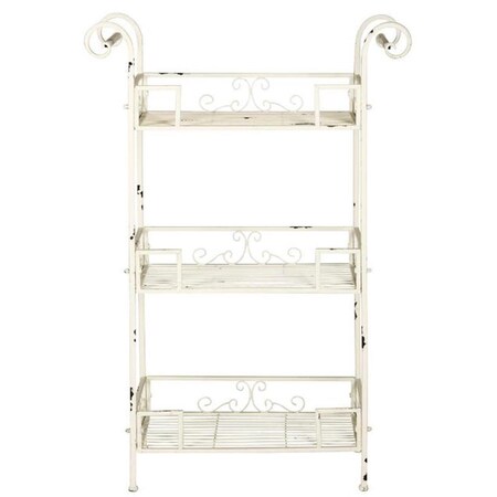 Safavieh Noreen 3 Tier Shelf- Antique White - 42.25 x 12.25 x 28.25 in. PAT5006A